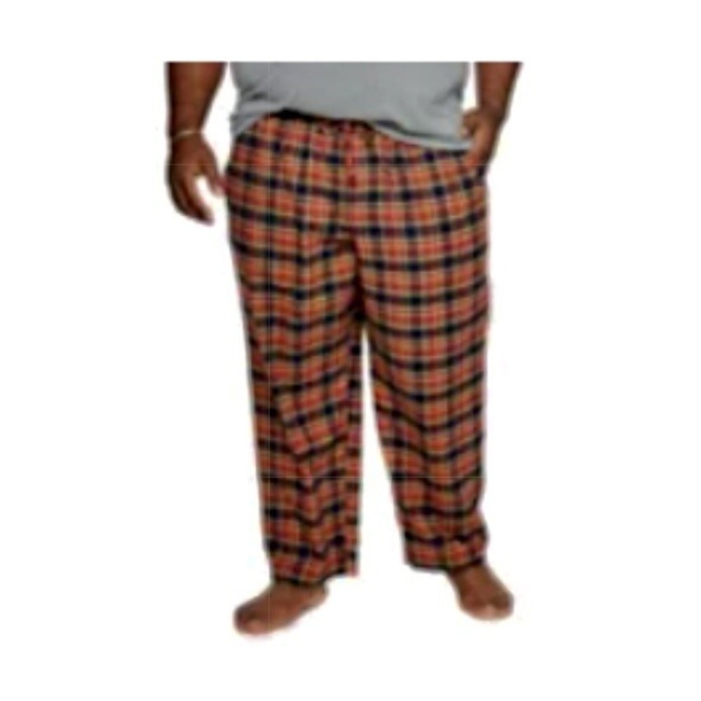 Sonoma Big Mens The Flannel Sleep Pant 1XB New with Tags Khaki Navy Plaid Soft